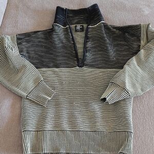 Nagnata Black and Green Half Zip